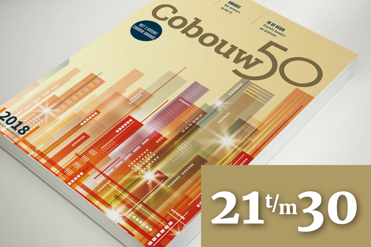 Cobouw50 Ranglijst: 21 tot en met 30