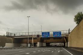 Meestal staat er file onder het aquaduct bij Gouda. Beeldbank RWS