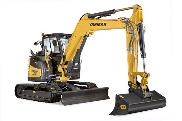 Sterke graver voor in de stad