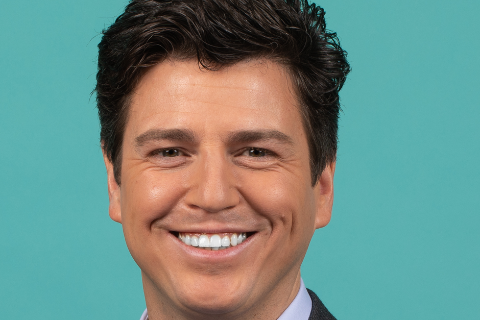 De campagnefoto voor het CDA van bouwadvovaat Daan Versteeg