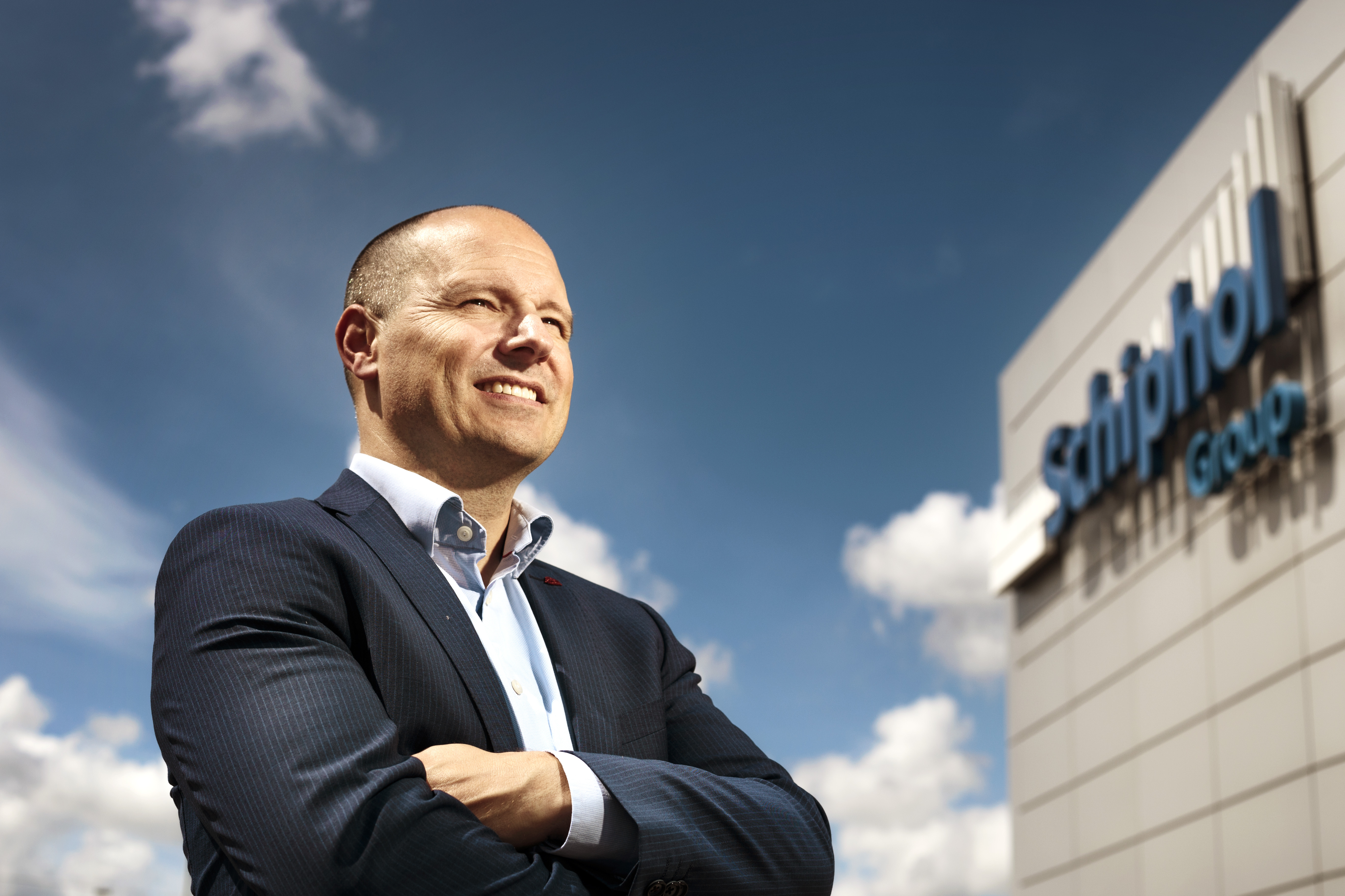 Job Verkerke CPO van Schiphol: Of de bouwers Schiphol kunnen bijbenen? “We zullen zien.” Foto: Eran Oppenheimer