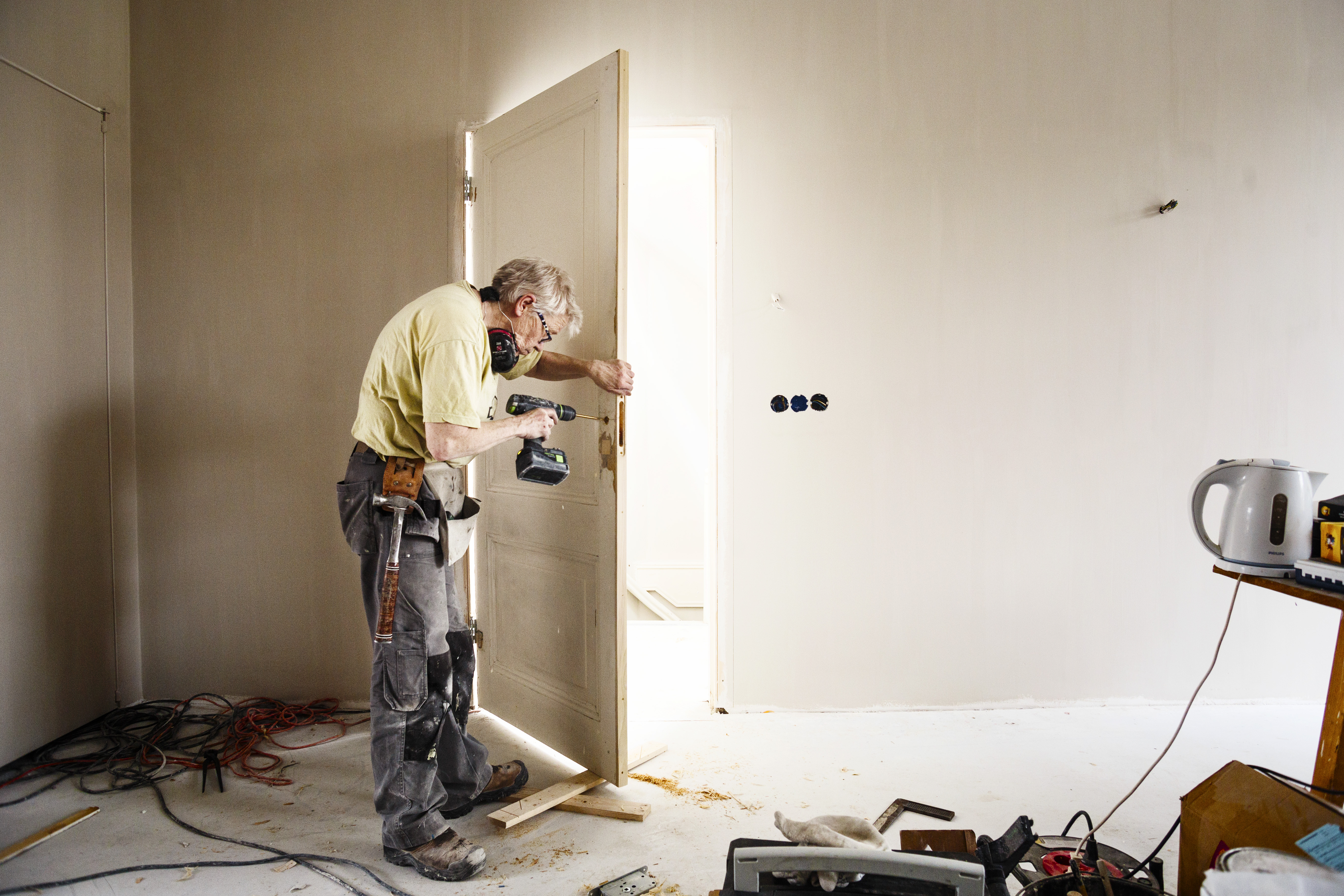 Timmervrouw Liesbeth (Foto: Cobouw)