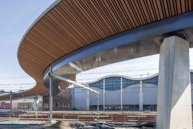 De winnende busbrug. Beeld: ProRail