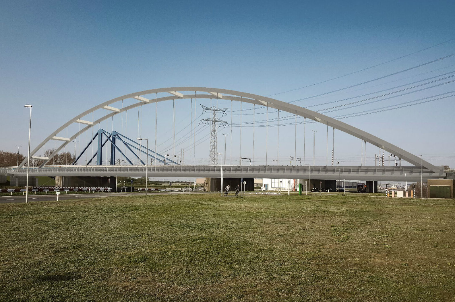 Artist Impression van de tijdelijke brug. Beeld: Rijkswaterstaat