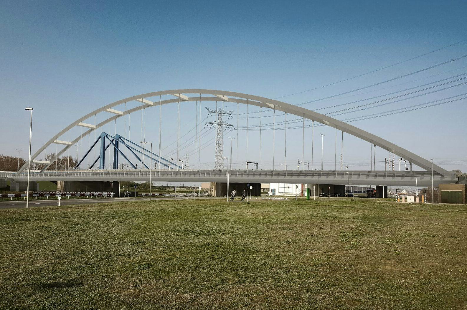 Artist Impression van de tijdelijke brug. Beeld: Rijkswaterstaat