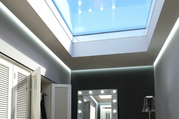 Zonwerend platdakraam 