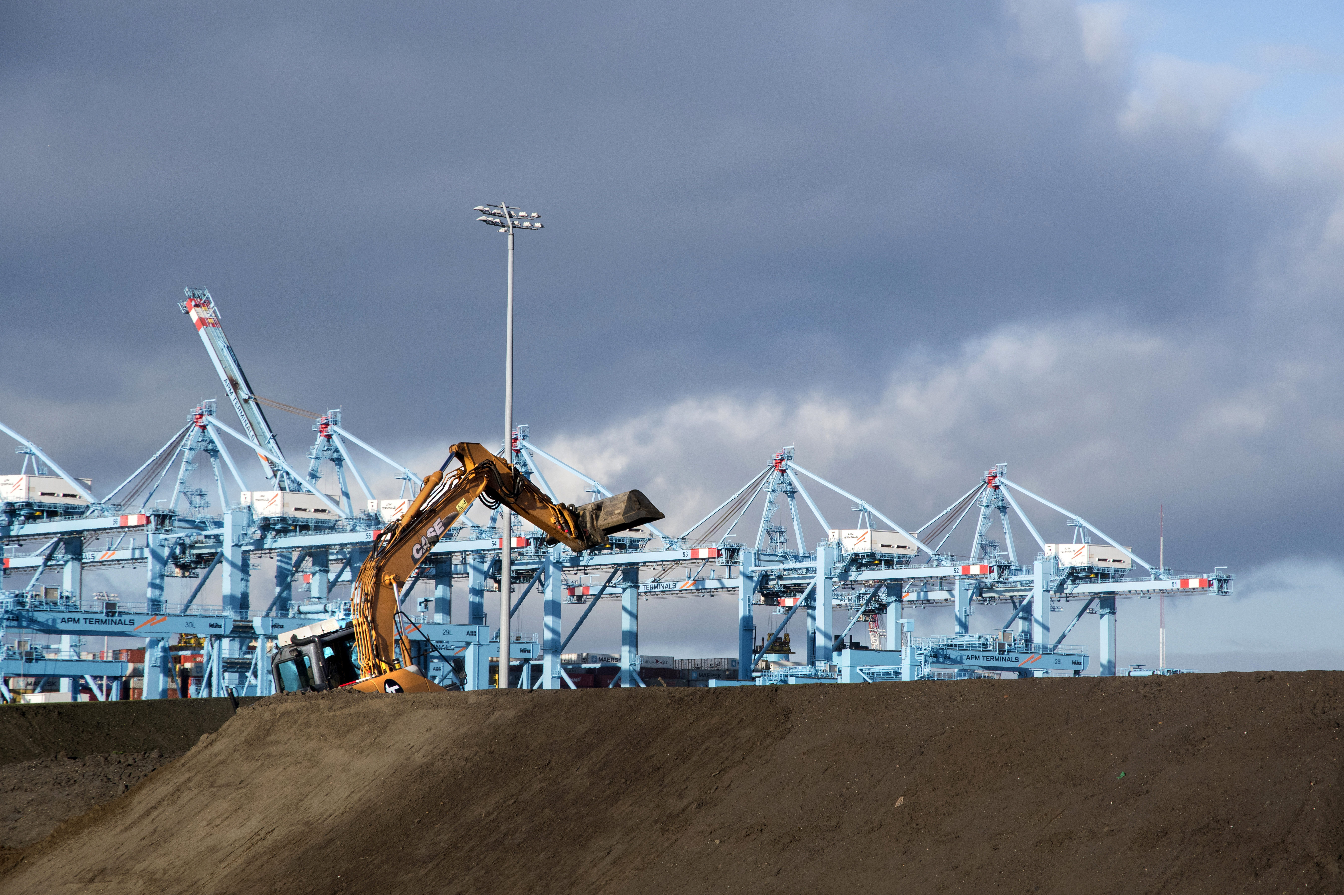 Rotterdam bouwde vorig jaar voor 2 miljoen euro een depot voor grond besmet met duidenknoop. Foto: HBR /  Ries van Wendel de Joode