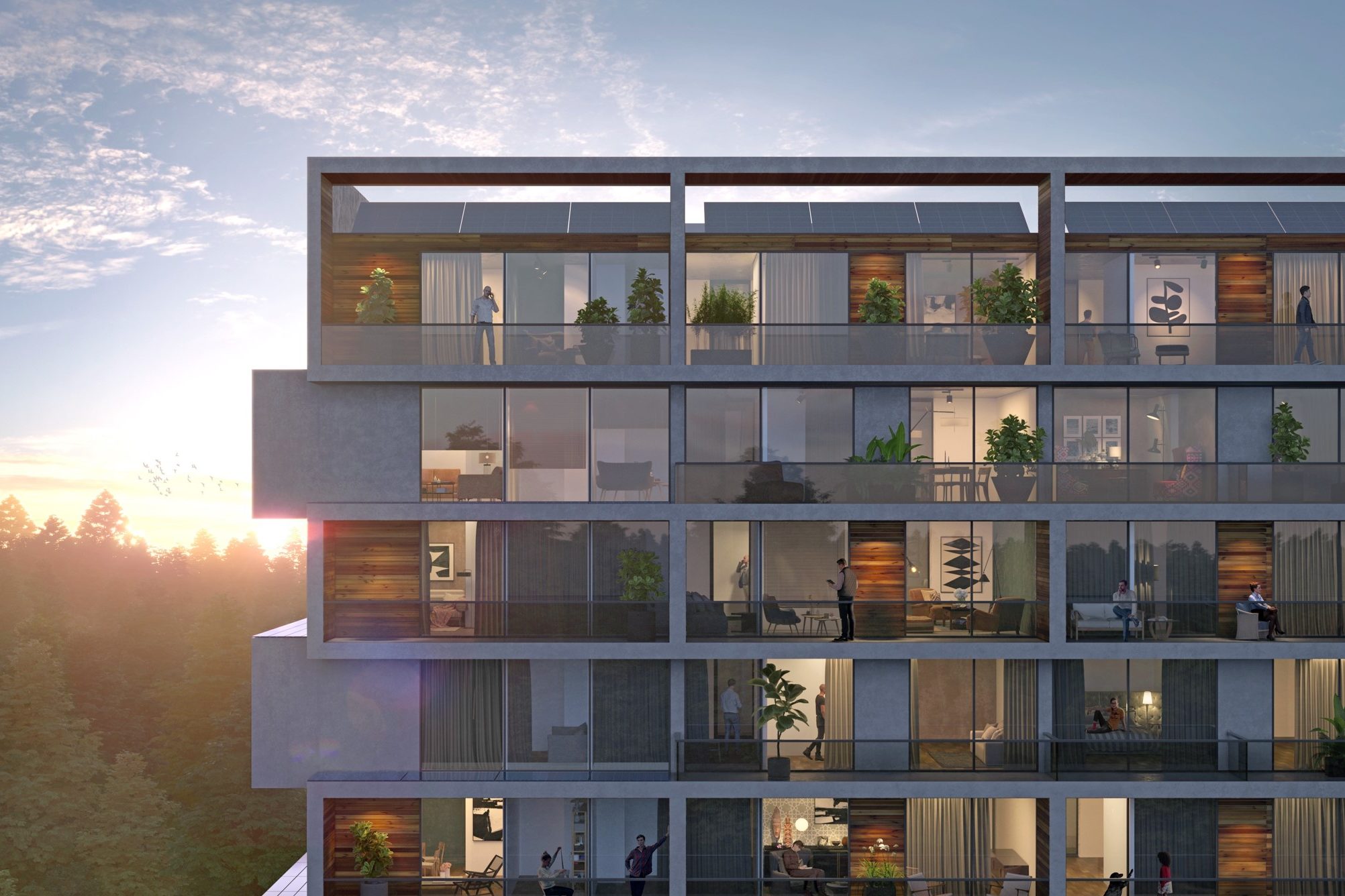 Middenhuurproject in Nieuw-West. Illustratie: KondorWessels Vastgoed