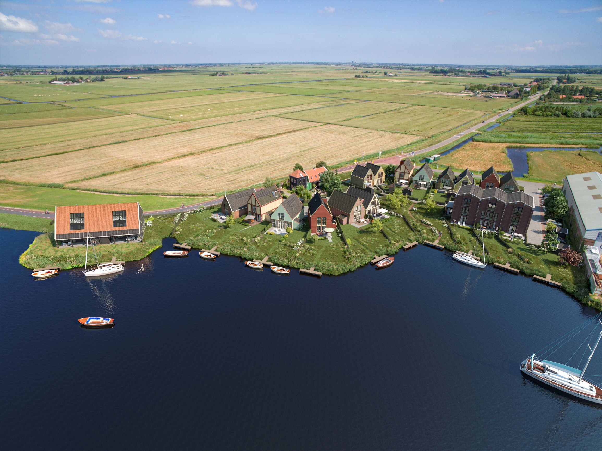 De Zaanse Oever: moderne woningen met nostalgisch tintje