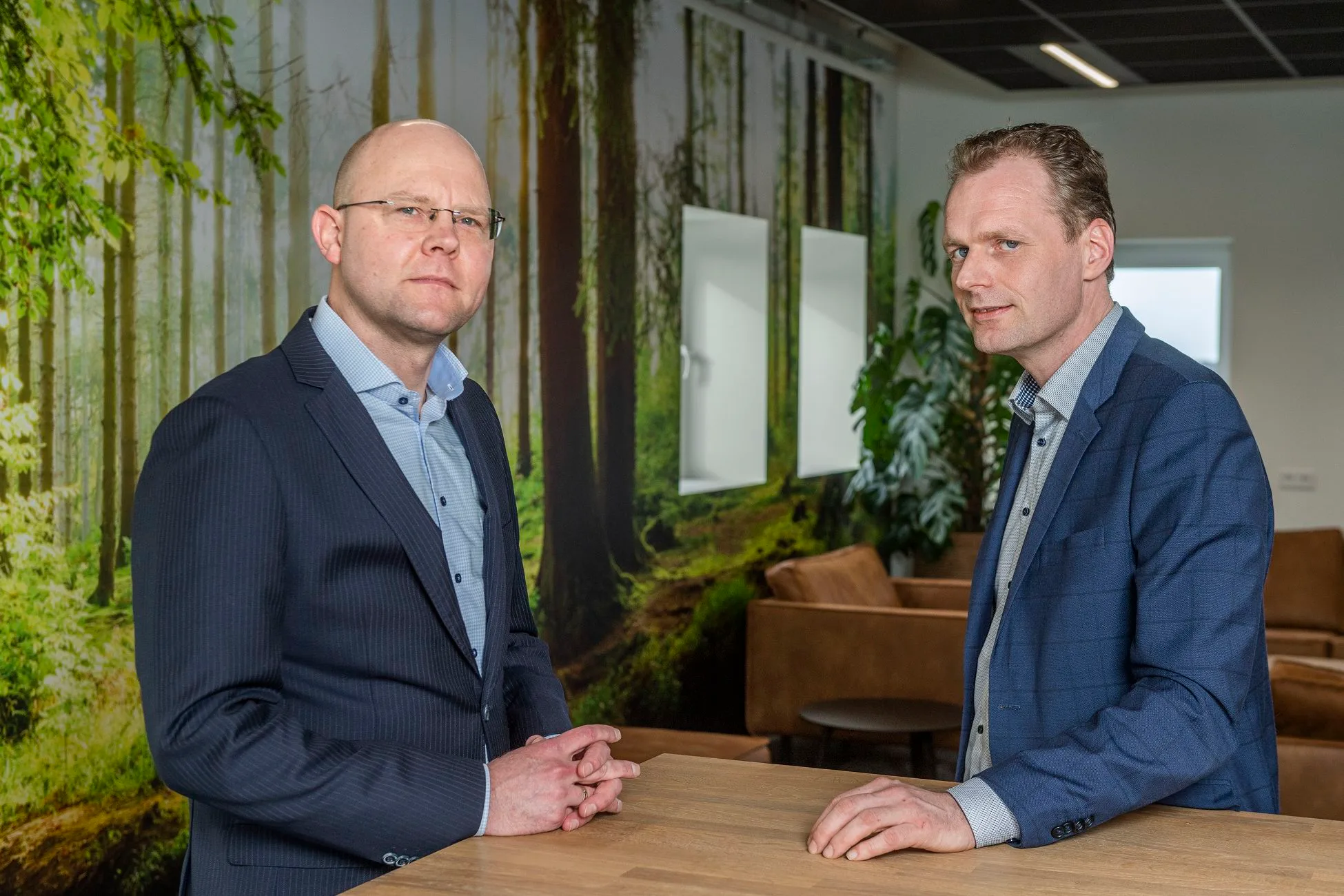 Dinand Derks calculator bij BAM Infra en Gertjan Veldkamp, directeur BAM Infra.