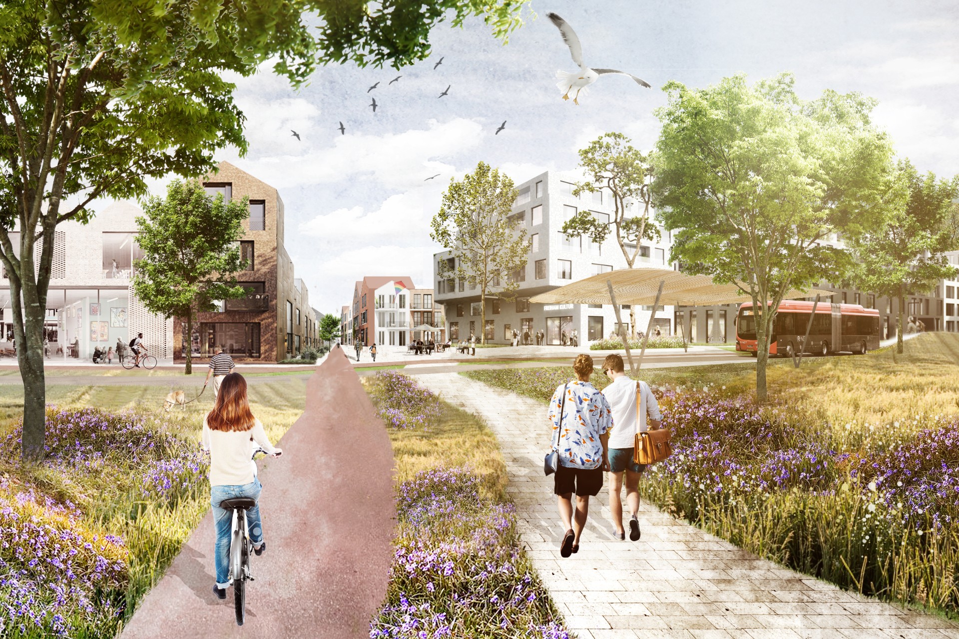 Sfeerimpressie van de ontwikkeling van BPD bij Valkenburg. ©KCAP