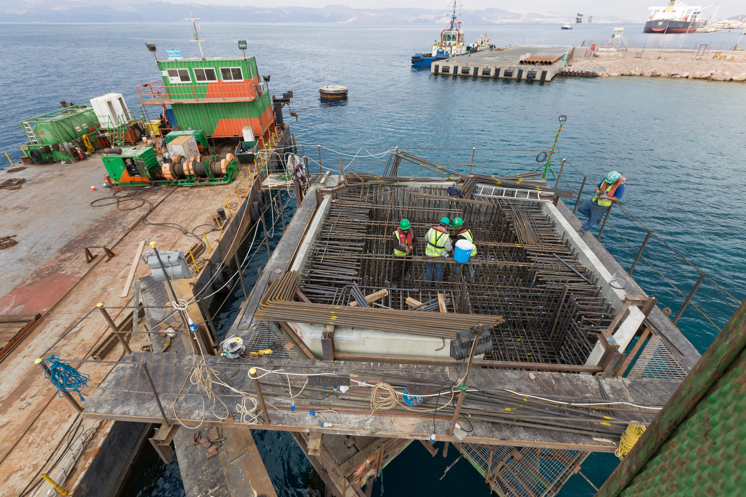 BAM International werkte in 2015 aan de haven van Aqaba, Jordanië. Foto: Shutterstock