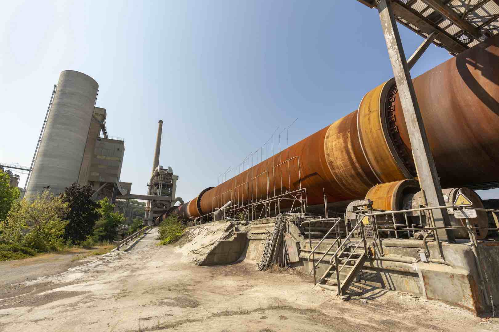 De 180 meter lange klinkeroven op het ENCI-terrein is aangewezen als rijksmonument. Foto: ENCI/Henk Houben