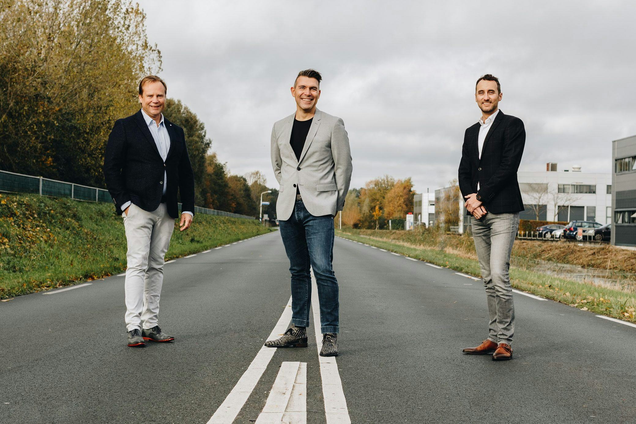 Gijs van Ierssel, Pieter-Bas Slee en Stephan van der Steen van ViS Detachering.