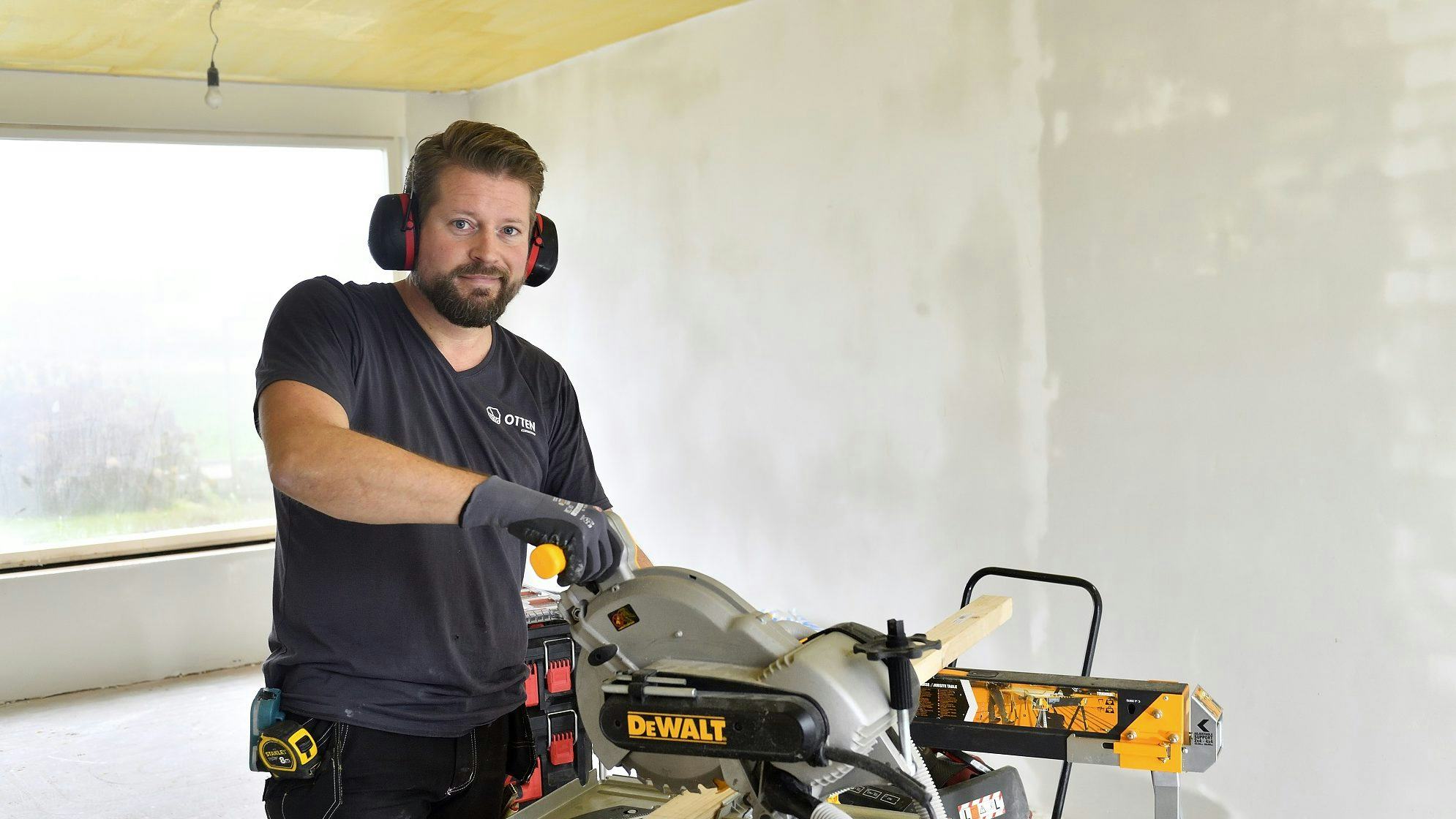 Maurice Otten is nu eigenaar van een klusbedrijf. Foto: Erald van der Aa