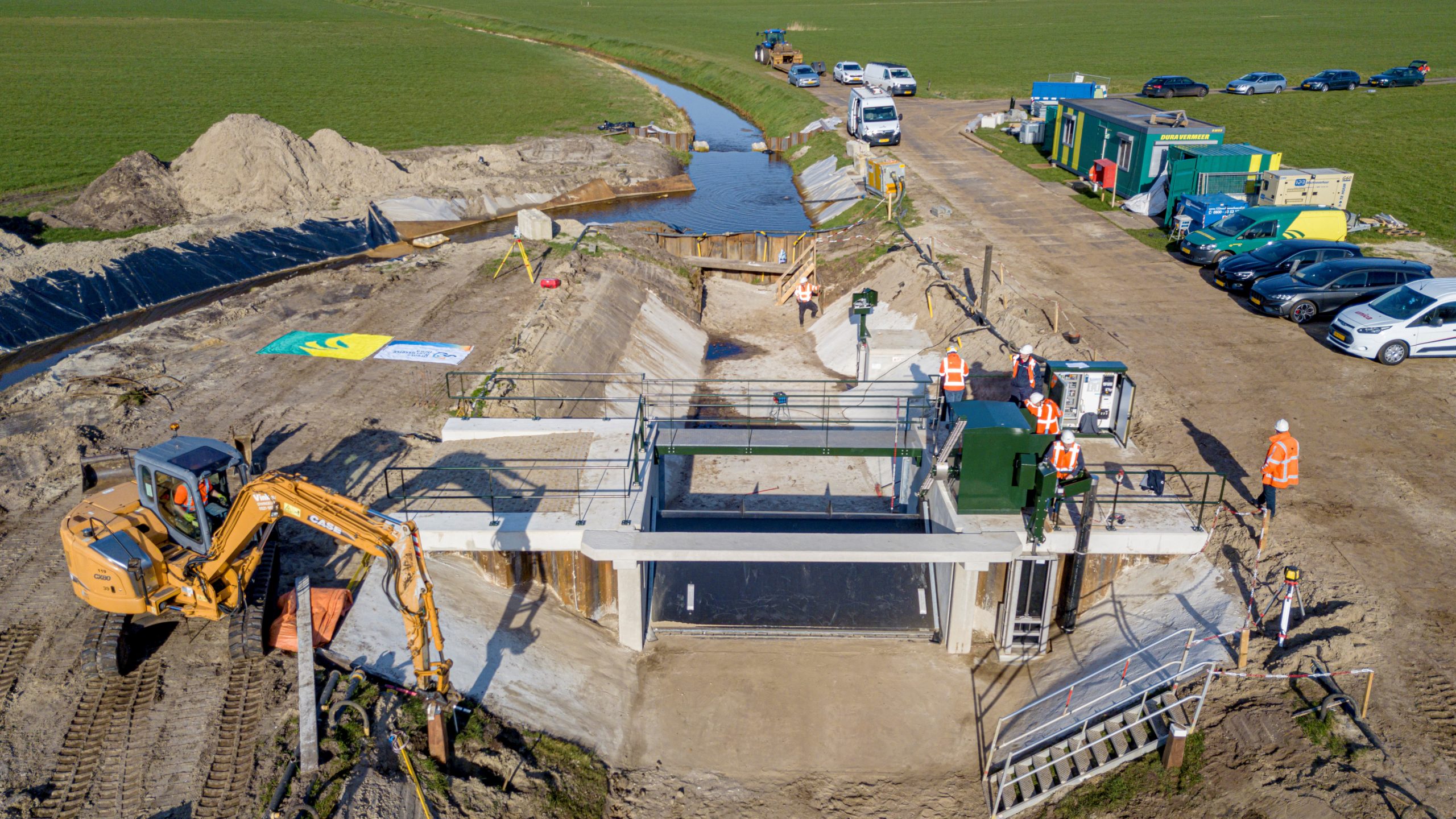 Stuw Watermaten Zwiggelte. Foto: Dura Vermeer/Jorrit Lousberg