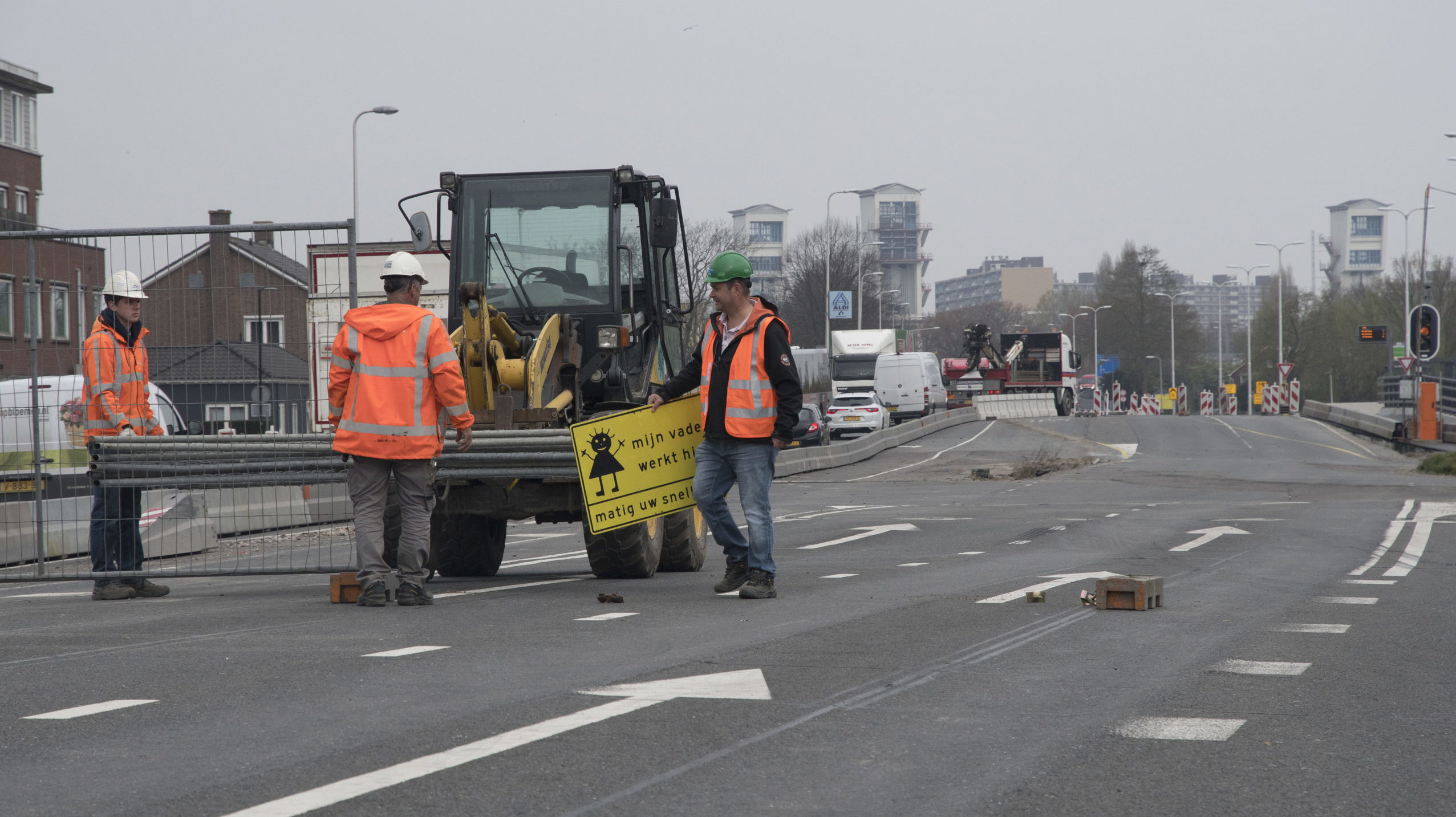 De reconstructie van de Grote Kruising in Krimpen aan den IJssel gebeurt in drie fasen. Foto: Ries van Wendel de Joode