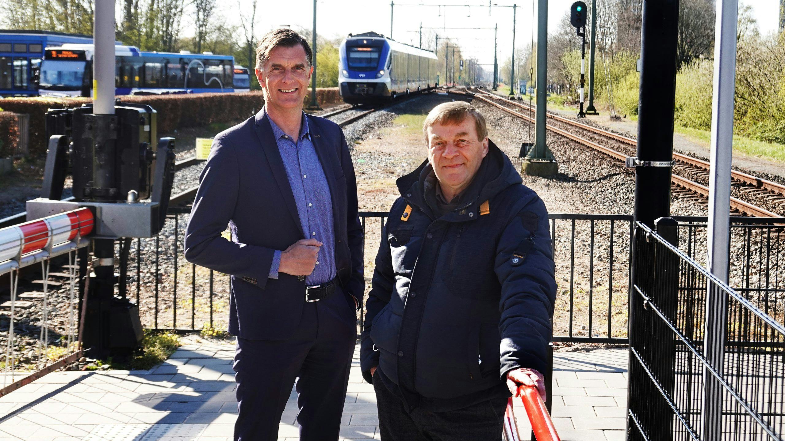 Jeroen van Balen (Van Wijnen, links) en Jan Wageman (Friso Bouwgroep). Foto: Alex de Haan