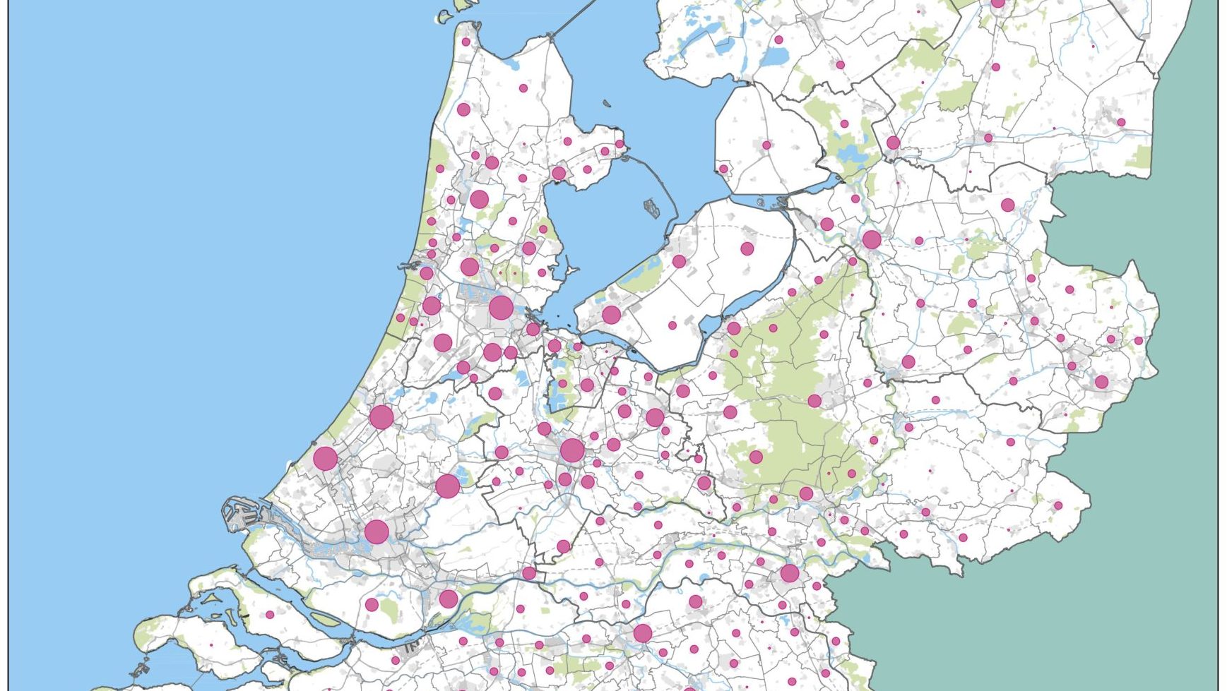 De Nationale Woningbouwkaart. Illustratie: Ministerie van Binnenlandse Zaken