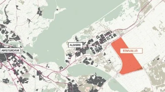 Plek waar de Eemvallei moet komen.