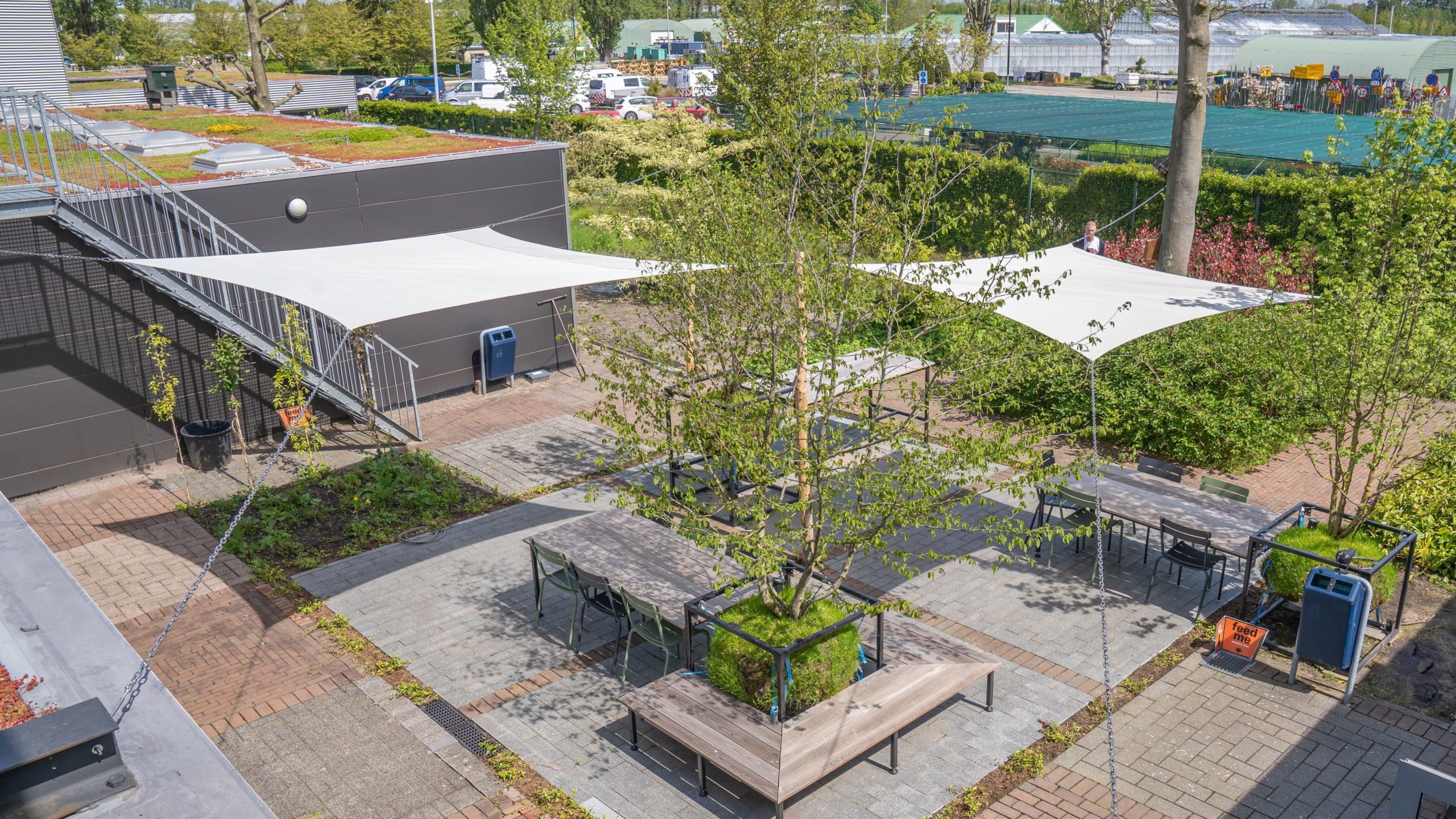Een groenproject op een binnenterrein in Rotterdam. Foto: René Post/The Urban Jungle