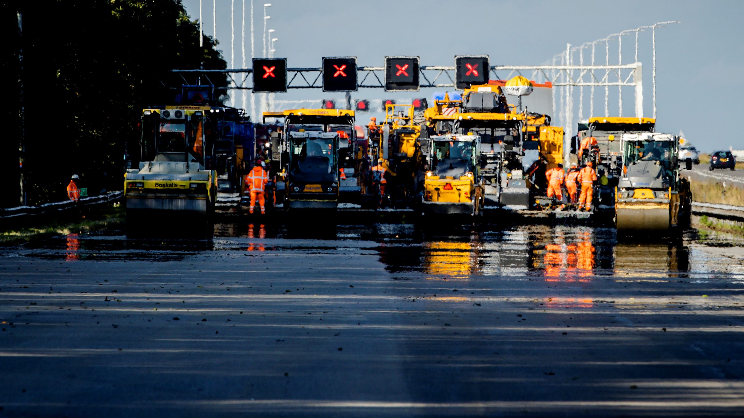 Werkzaamheden aan de A12. Foto: Sem van der Wal/ANP