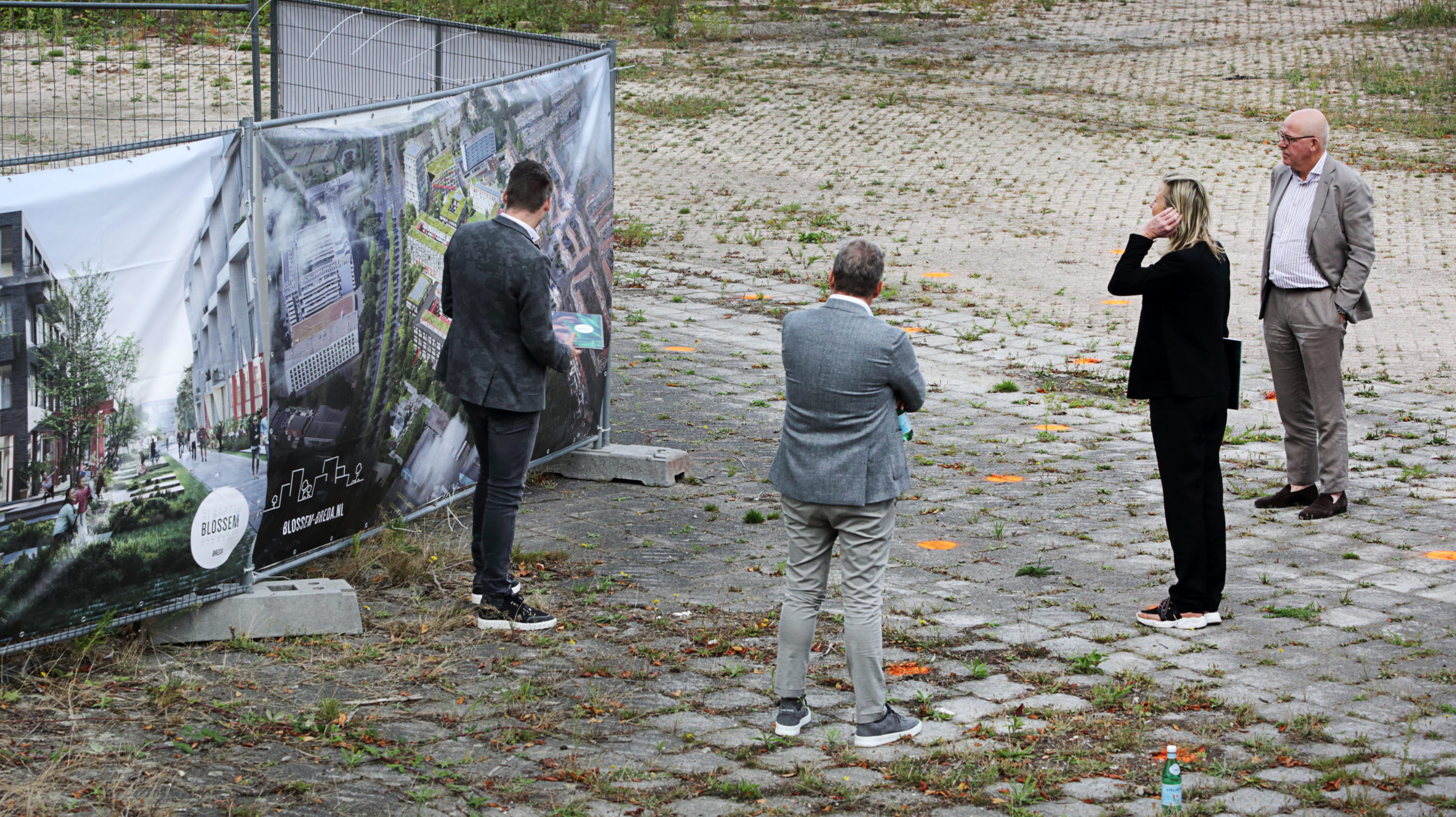 Minister Kajsa Ollongren op bezoek bij Crossmark in Breda, een woningbouwproject dat tot stand komt mede door de woningbouwimpuls. Foto: ANP
