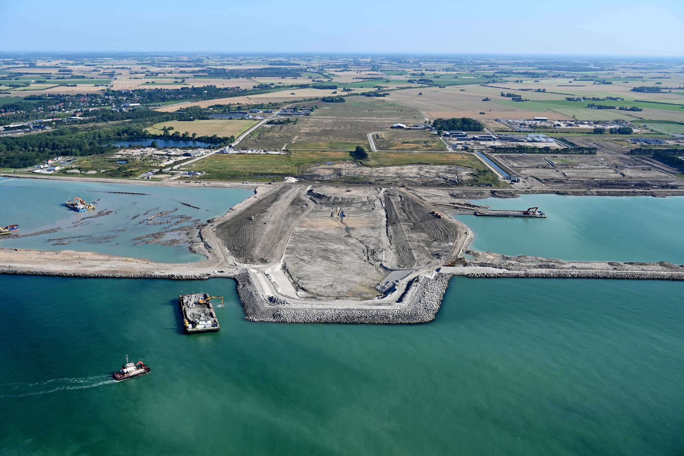 Werkzaamheden aan de Fehmarnbelt-tunnel. Foto: Femern AS.