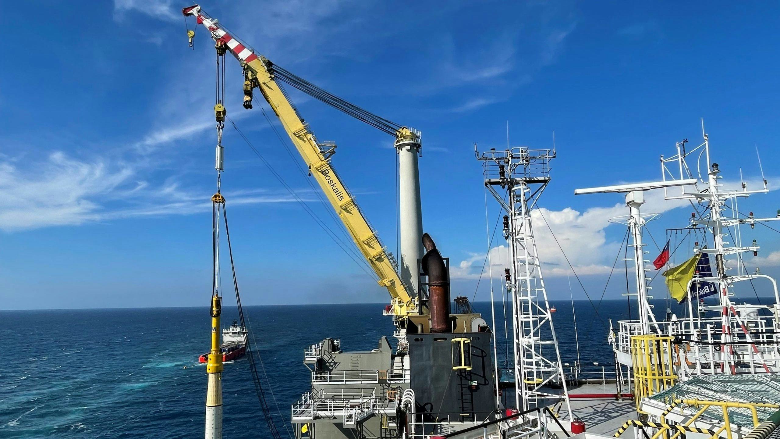 Kraanschip Bokalift 1 in actie. Foto: Boskalis