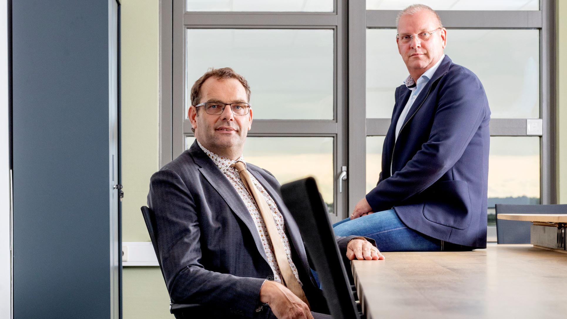 Jan Piet Konijn en Dick Zwarthoed, directie van ToekomstGroep. Foto: Guido Benschop