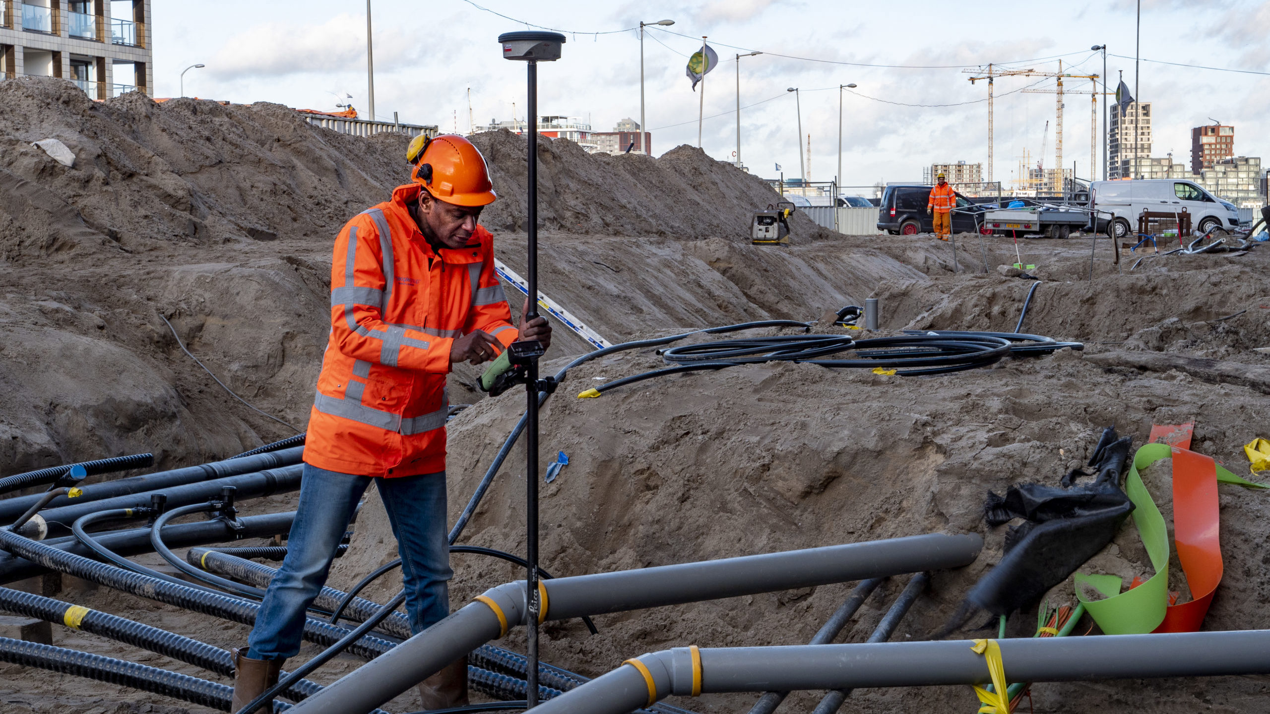 Aanleg van een warmtenet in Amsterdam. Foto: ANP