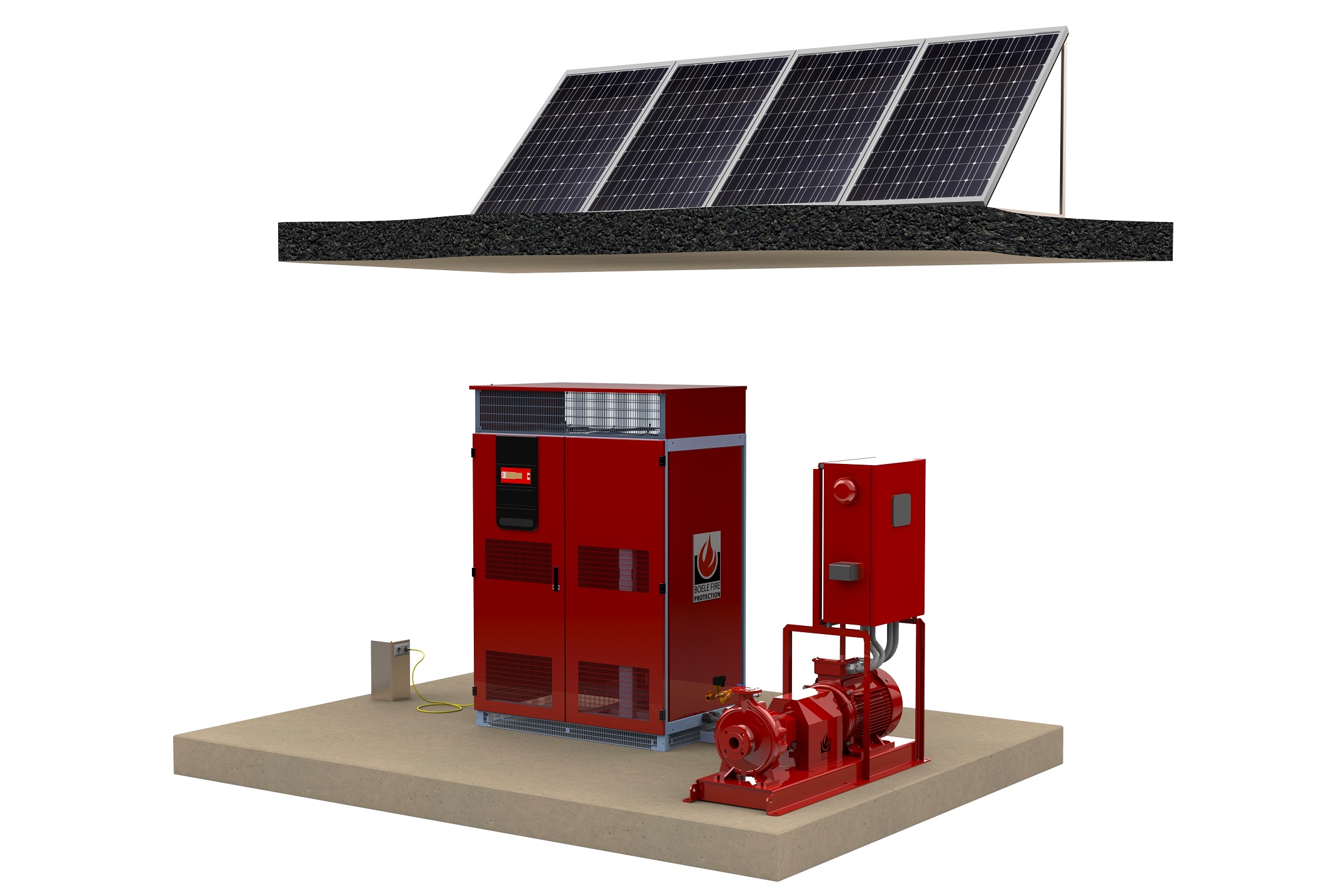 De Battery Power Supply van Boele Fire Protection maakt zware infrastructuur overbodig