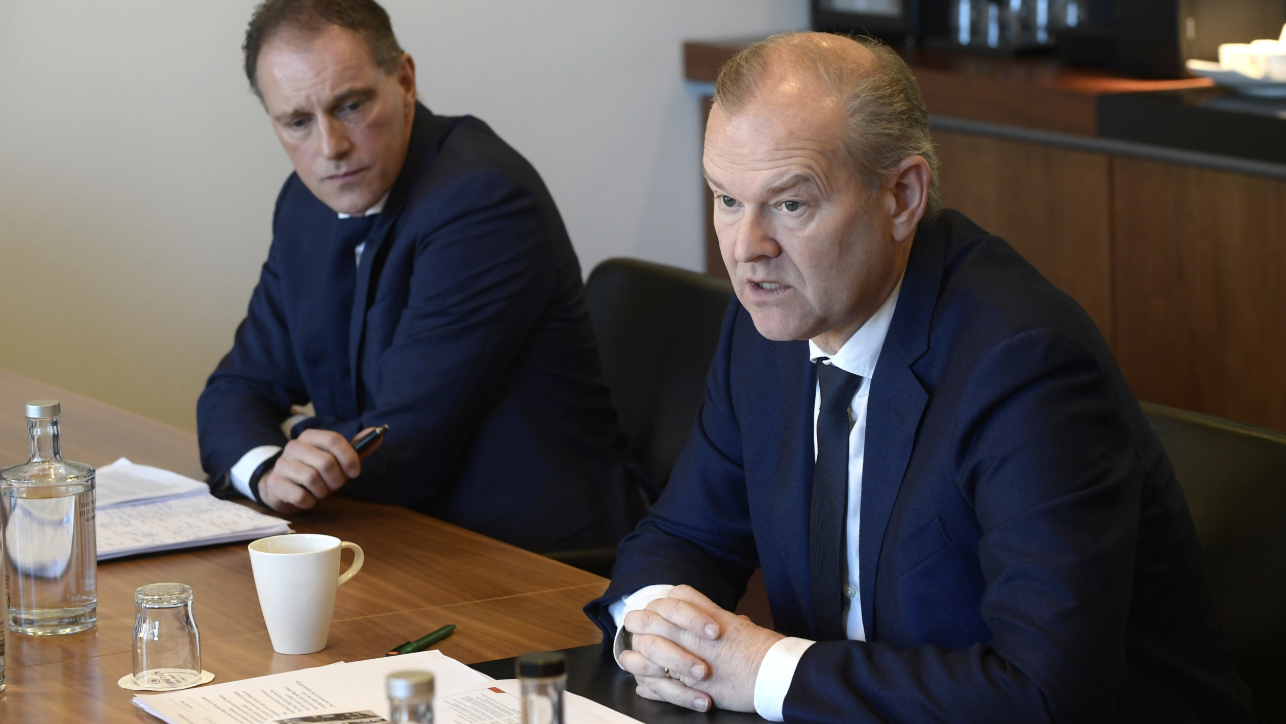 CEO Ruud Joosten (r) en CFO Frans den Houter (l) zijn elke dag bezig met derisking. Foto: Paul Dijkstra