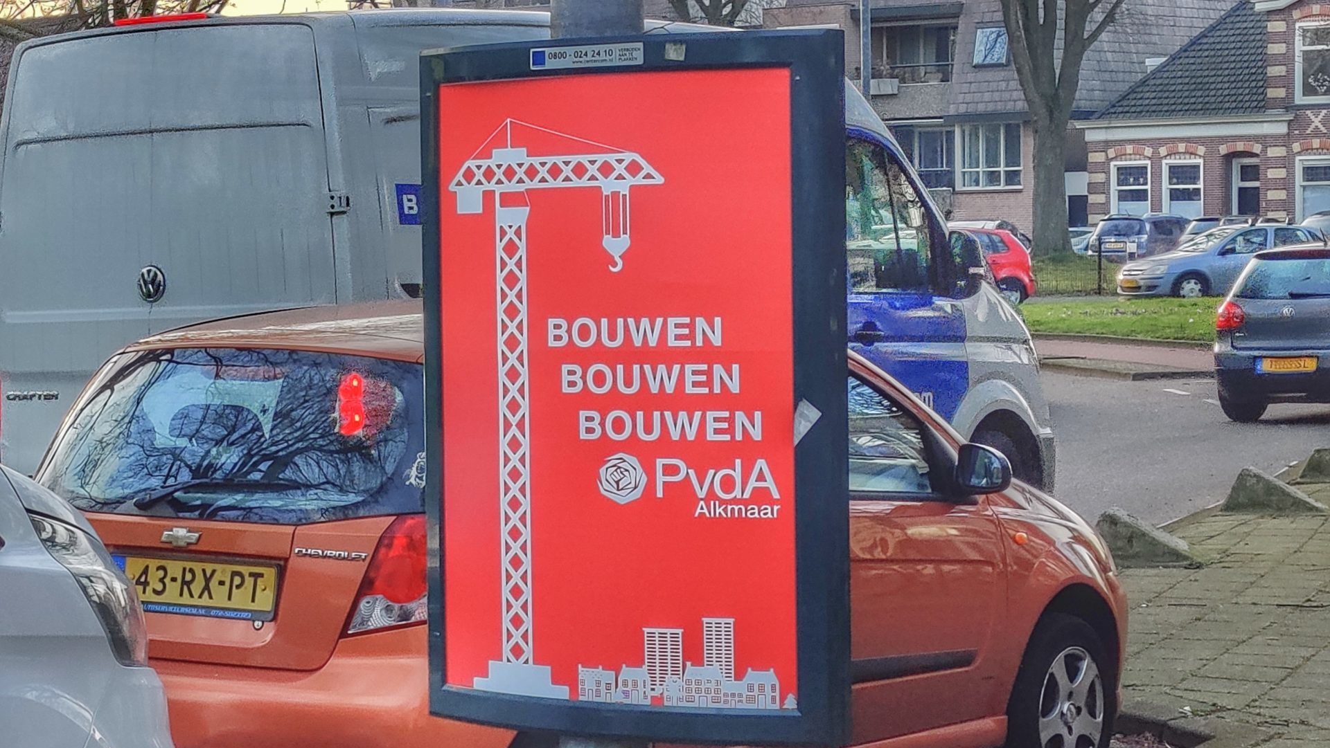 Verkiezingsposter in Alkmaar. Foto: Cobouw
