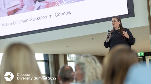 Cobouw-uitgever Mieke Luisman-Stikkelorum. Cobouw Diversity Summit 2022
Foto: Sjef Prins - APA Foto