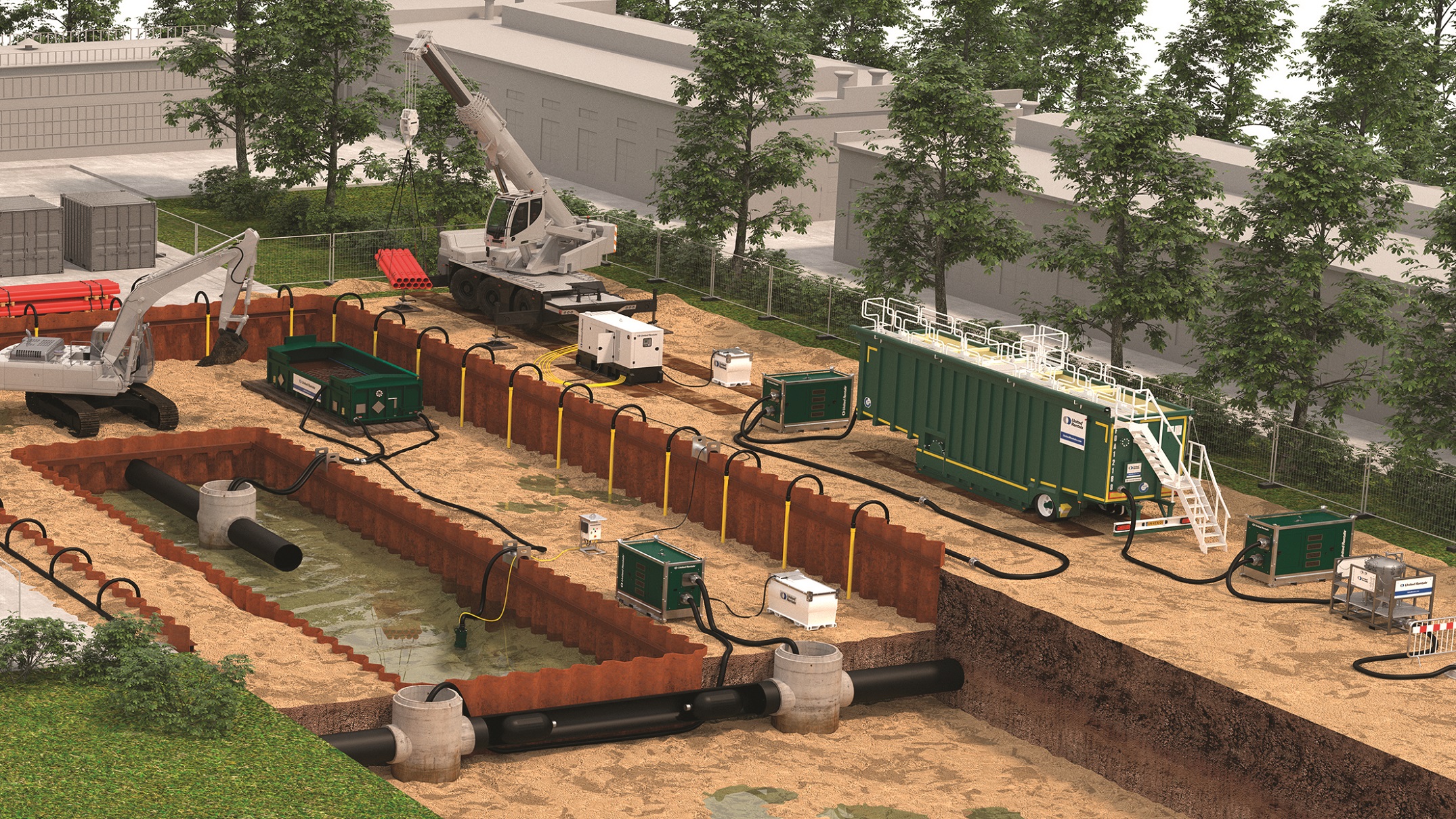 United Rentals biedt schoneenergie oplossingen voor bouwplaats