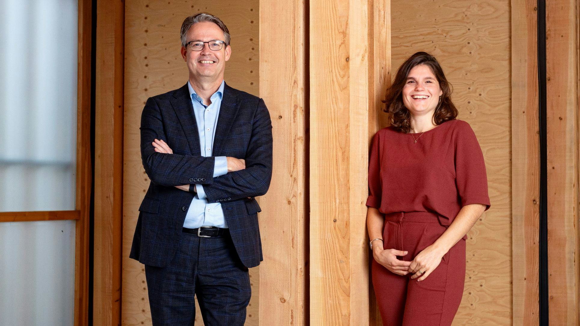 Rudi Roijakkers, senior-adviseur van Lüning en Karin Kuipers, Noordereng Groep. Foto: Guido Benschop