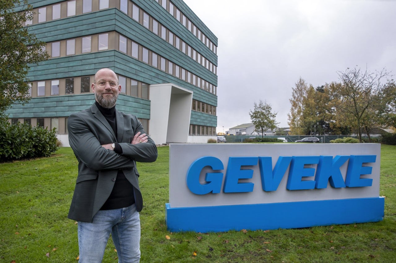 Martijn Gils, 'doener' en 'regelbaasje' is de nieuwe topman van Geveke.  Foto: Jos Schuurman
