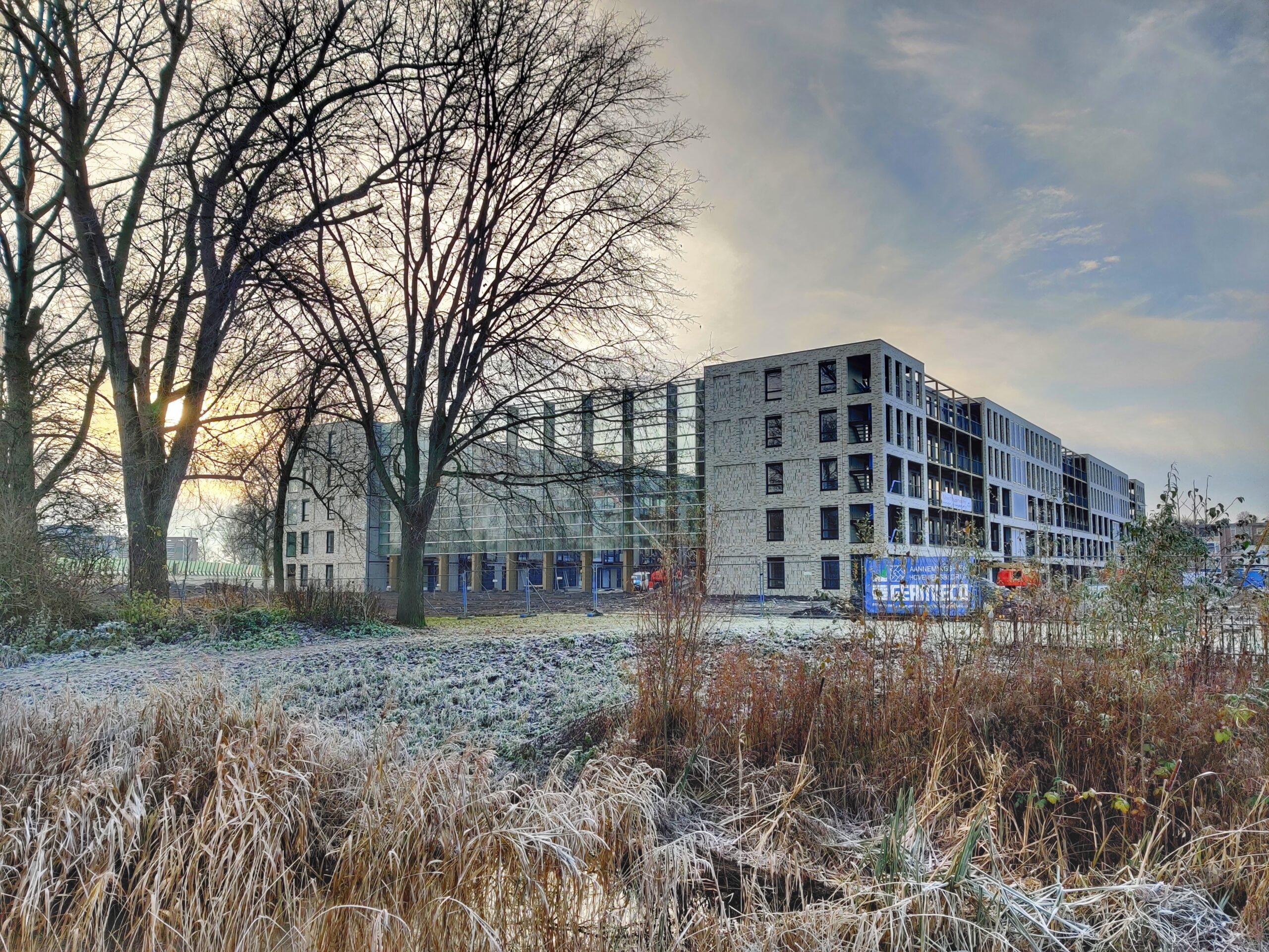 Flexwoningen van De Groot Vroomshoop en Finch Buildings voor woningcorporatie Woonwaard in Alkmaar. Foto: Cobouw