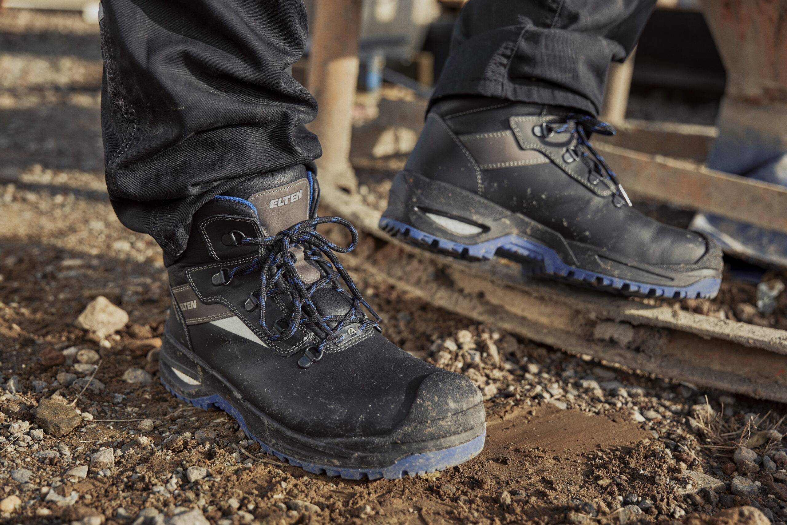 Met het Infinergy® materiaal als kern van de zool en een grove buitenzool bieden de ‘XXSG’ modellen van ELTEN gelijktijdig draagcomfort en veiligheid. 