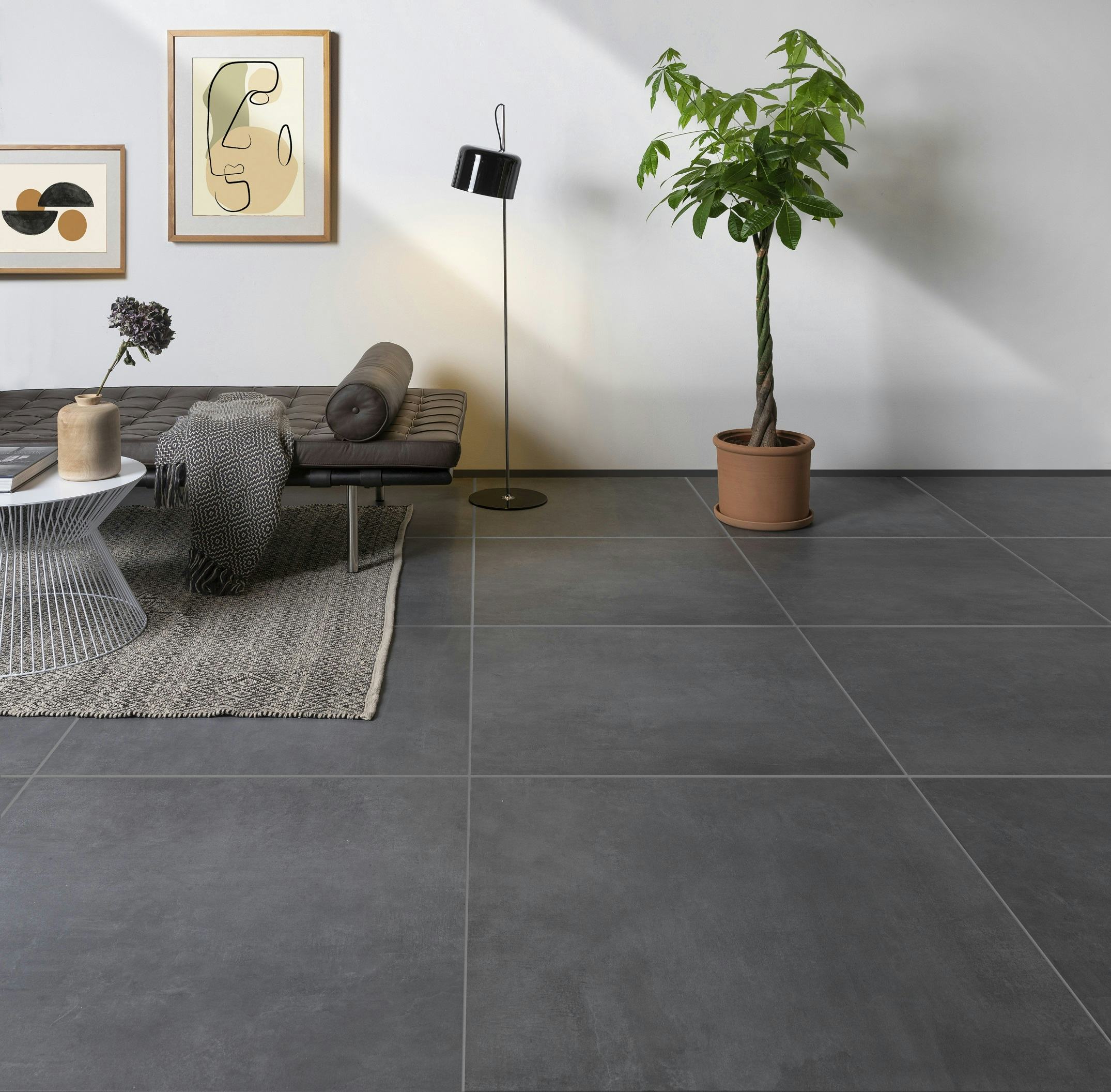 Een tegelvloer heeft de laagste milieu-impact en de langste levensduur