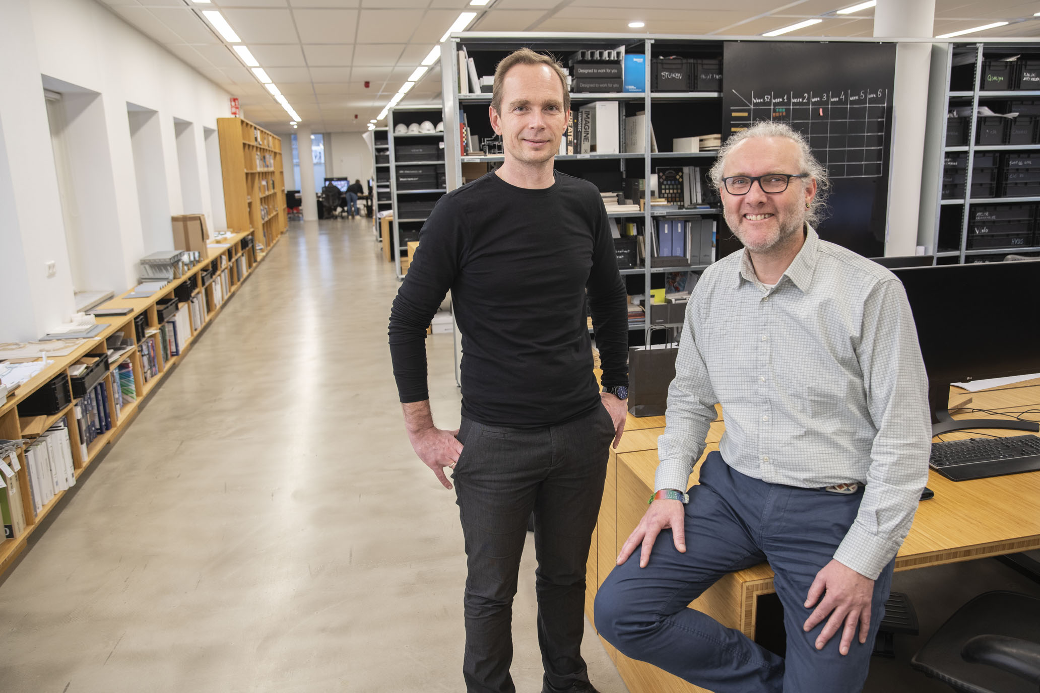 Vincent van der Meulen (links( en Bart van der Werf-Logtenberg van Kraaijvanger Architects.