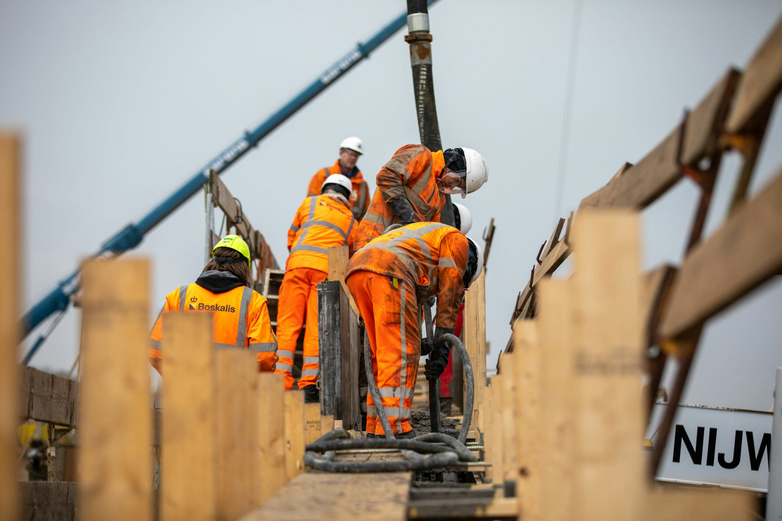 Begin dit jaar werd in de N206 een tunnelmoot uitgevoerd met geopolymeerbeton. Foto: Boskalis Nederland