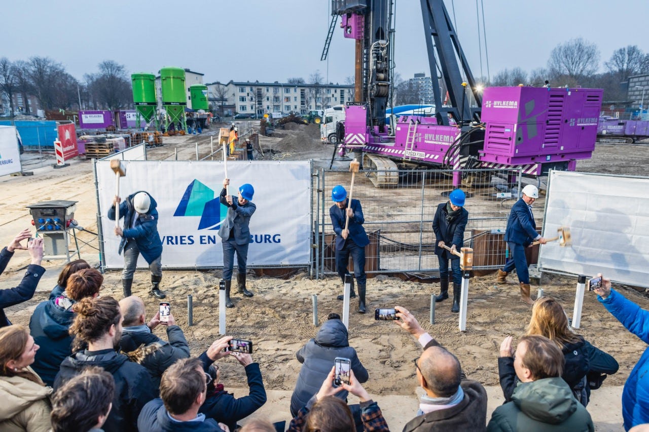 Nieuwbouwproject De Schaloen in het Haagse Moerwijk. Foto: Staedion