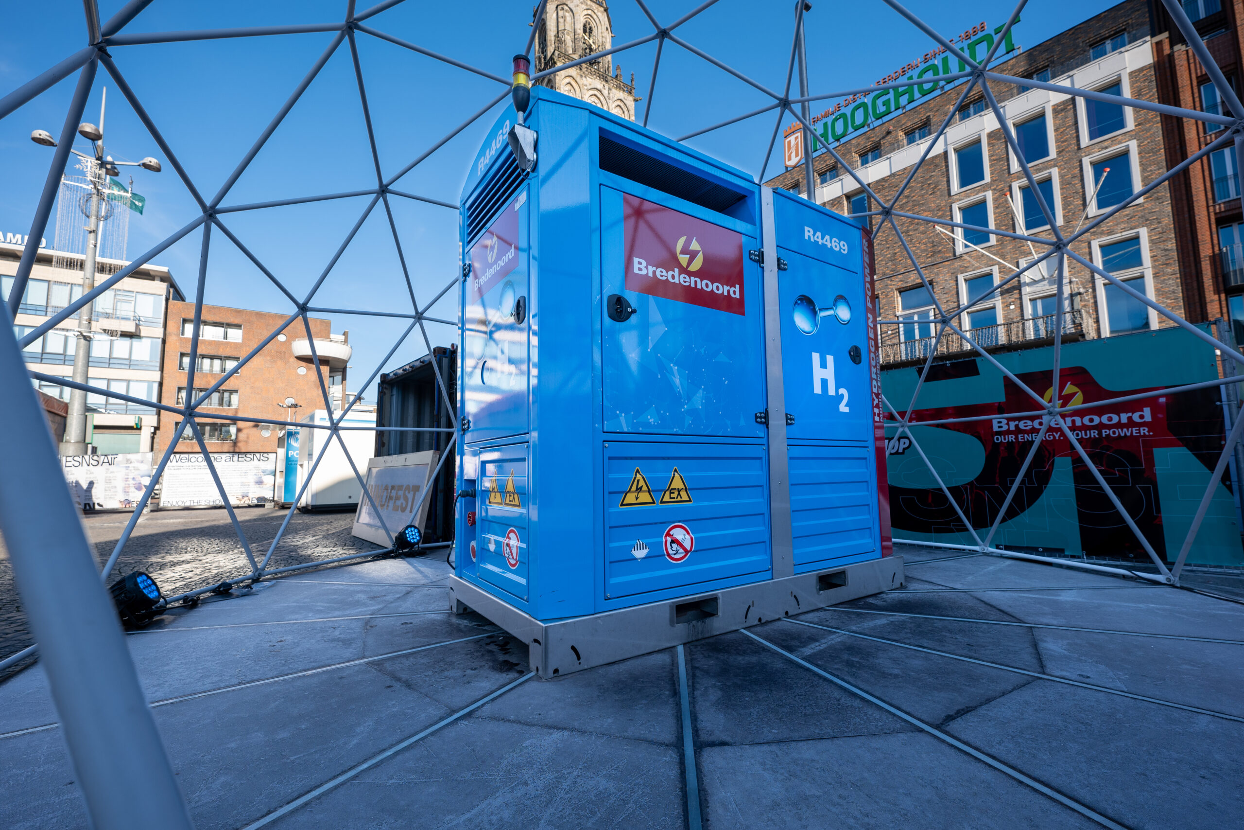 De waterstofaggregaat van Bredenoord. 