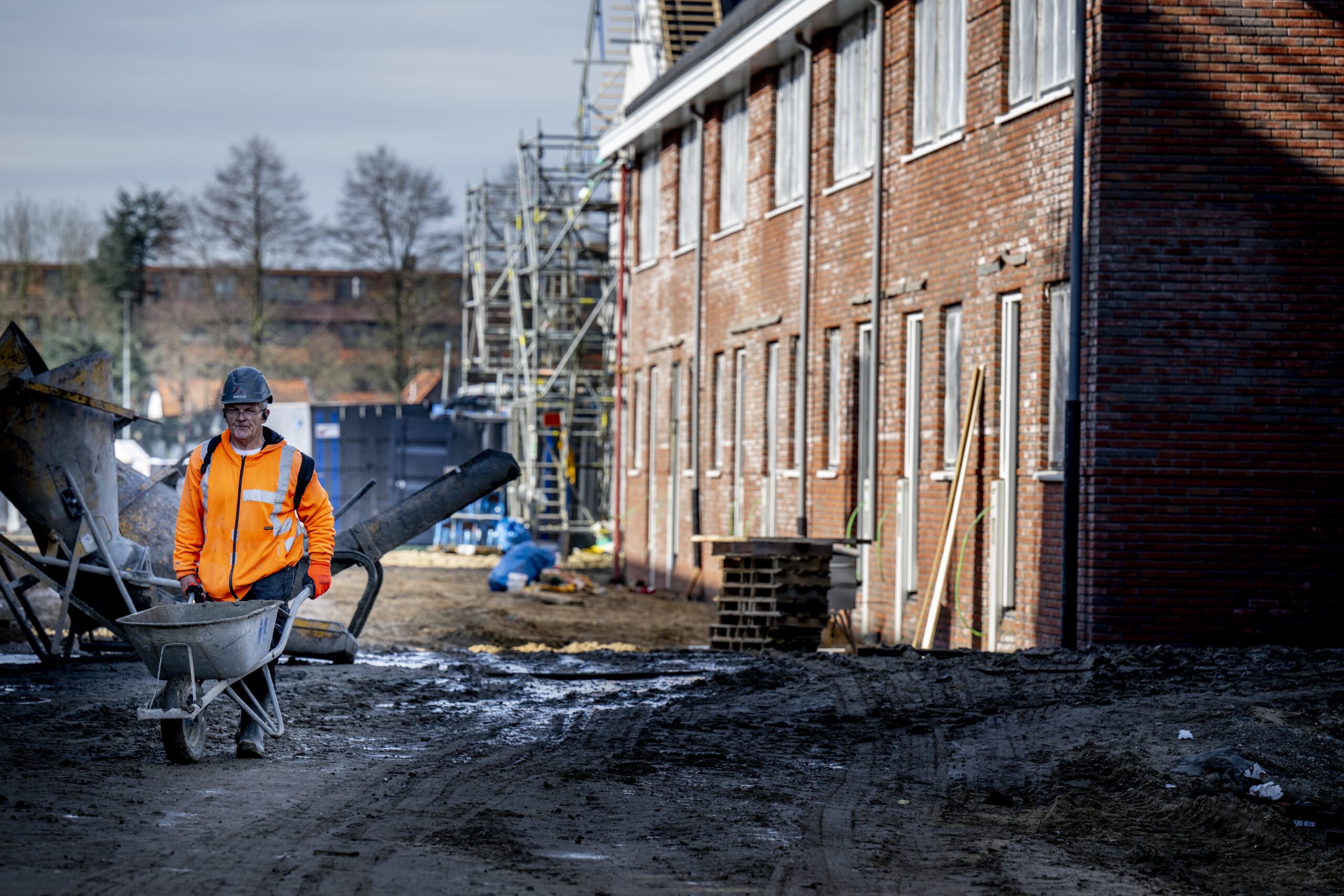 Illustratief beeld van woningen in aanbouw in Rotterdam. Foto: ANP/Hollandse Hoogte/ Robin Utrecht