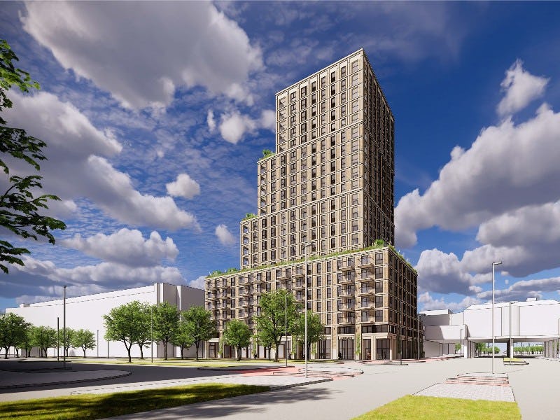 Uniek project: prefab woontoren verrijst op kleine bouwplaats