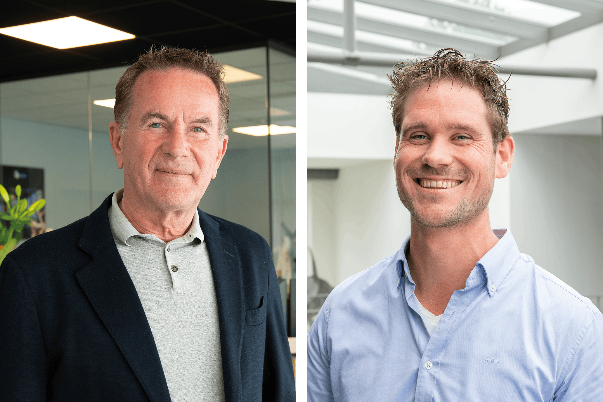 Jilles Boonstoppel van Bovero (links) en Roel Geutjes van Biltz.