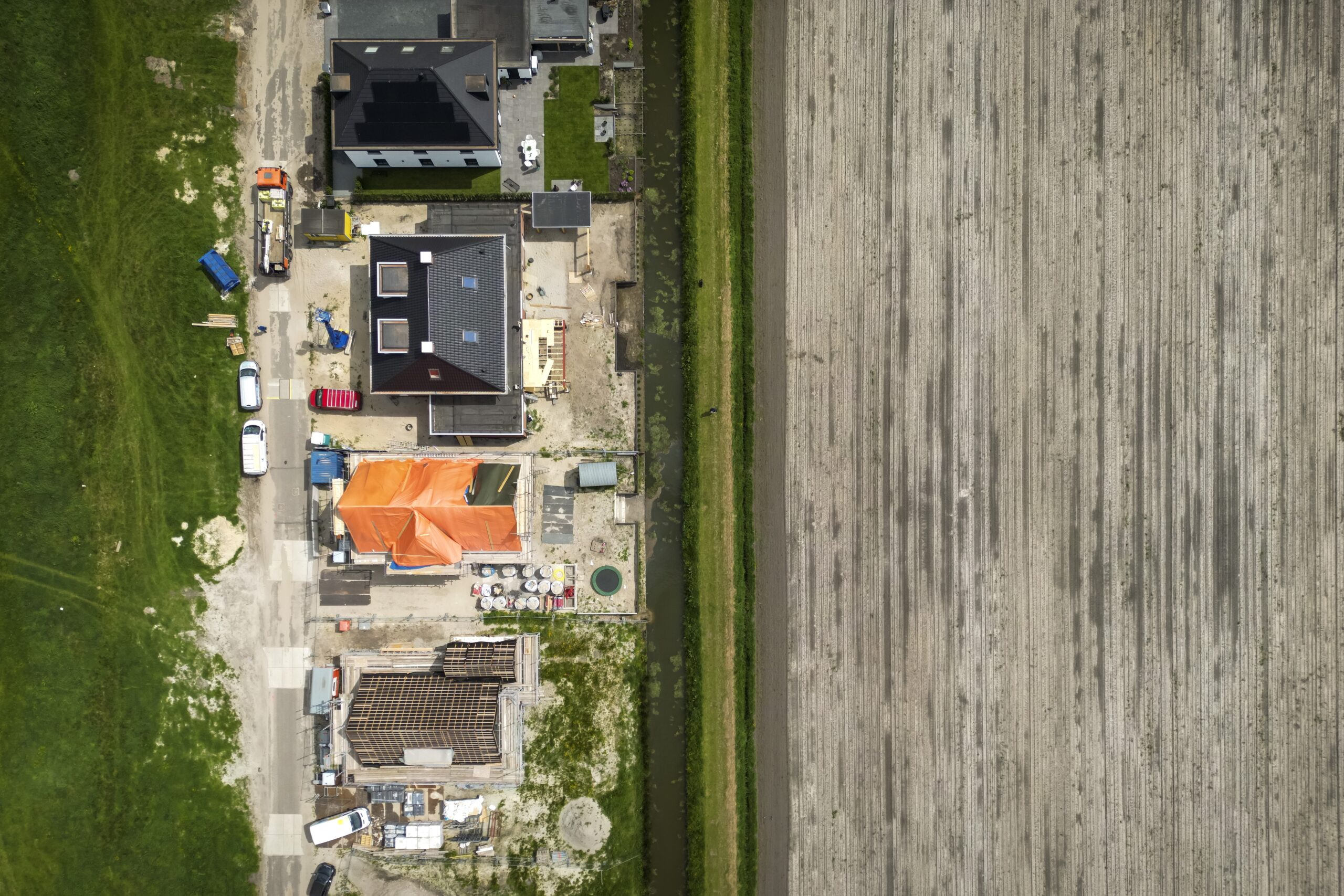 Nieuwbouw op landbouwgrond in Eemnes. Foto: Sander Koning / ANP 