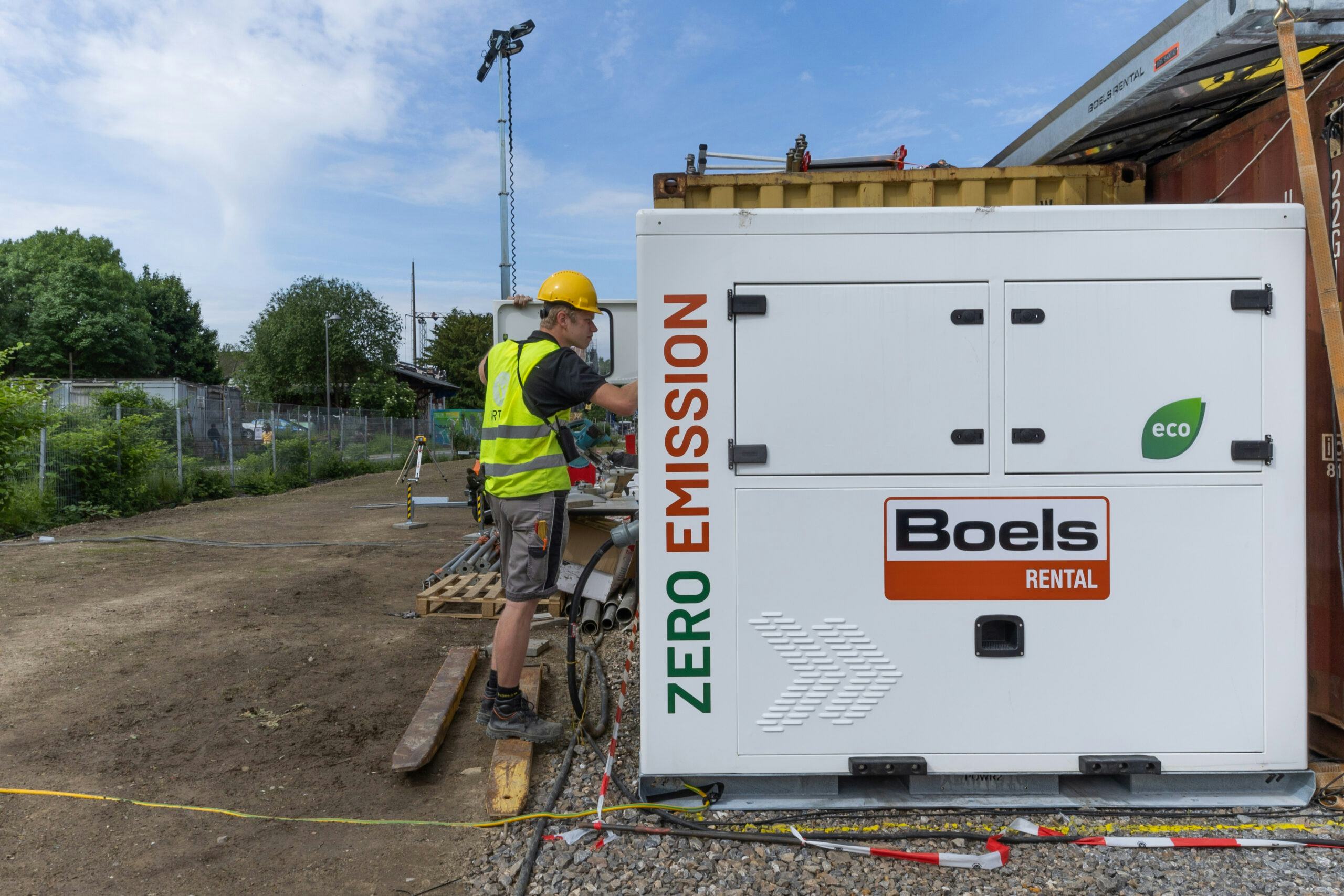 Een bouwplaats op stroom, kan dat?